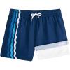 image:imageBRISIRA Boys Swim Trunks Bathing Suit Compression Boxer Brief Liner AntiChafe Swimsuit Swim Shorts Toddler Kids Youth TeenDark Blue Stripe