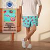 image:imageBRISIRA Mens Hawaiian Beach Shorts No Liner 5 Inch Lightweight Quick Dry Swim Trunks with Drawstring Elastic Waist amp Pocket
