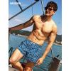 image:imageBRISIRA Mens Swim Trunks 5 Inch Compression Liner Beach Swim Shorts Bathing Suit Quick Dry 4Way Stretch PocketsDarkblue Tropical