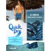 image:imageBRISIRA Mens Swim Trunks 5 Inch Compression Liner Beach Swim Shorts Bathing Suit Quick Dry 4Way Stretch PocketsDarkblue Tropical