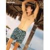 image:imageBRISIRA Mens Swim Trunks 5 Inch Compression Liner Beach Swim Shorts Bathing Suit Quick Dry 4Way Stretch PocketsGreen Hawaiian Print
