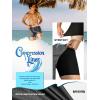 image:imageBRISIRA Mens Swim Trunks 5 Inch Compression Liner Beach Swim Shorts Bathing Suit Quick Dry 4Way Stretch PocketsGrey Palmleaves