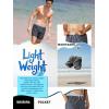 image:imageBRISIRA Mens Swim Trunks 5 Inch Compression Liner Beach Swim Shorts Bathing Suit Quick Dry 4Way Stretch PocketsGrey Palmleaves