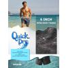 image:imageBRISIRA Mens Swim Trunks 5 Inch Compression Liner Beach Swim Shorts Bathing Suit Quick Dry 4Way Stretch PocketsGrey Palmleaves