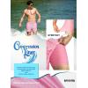 image:imageBRISIRA Mens Swim Trunks 5 Inch Compression Liner Beach Swim Shorts Bathing Suit Quick Dry 4Way Stretch PocketsPink Ocean