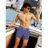 image:imageBRISIRA Mens Swim Trunks 5 Inch Compression Liner Beach Swim Shorts Bathing Suit Quick Dry 4Way Stretch PocketsPurple Bolt Check