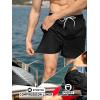 image:imageBRISIRA Mens Swim Trunks 5 Textured Ribbed amp Leopard Bathing Suit Compression Liner Board Shorts Beach Swimsuit Quick DryBlack Leopard