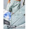image:imageBRISIRA Mens Swim Trunks 5 Textured Ribbed amp Leopard Bathing Suit Compression Liner Board Shorts Beach Swimsuit Quick DryLightblue Leopard