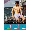 image:imageBRISIRA Mens Swim Trunks 5 Textured Ribbed amp Leopard Bathing Suit Compression Liner Board Shorts Beach Swimsuit Quick DryPurple Leopard