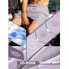 image:imageBRISIRA Mens Swim Trunks 5 Textured Ribbed amp Leopard Bathing Suit Compression Liner Board Shorts Beach Swimsuit Quick DryPurple Leopard