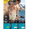image:imageBRISIRA Mens Swim Trunks 5 Textured Ribbed amp Leopard Bathing Suit Compression Liner Board Shorts Beach Swimsuit Quick DrySagegreenstripes