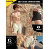 image:imageBRISIRA Mens Swim Trunks 5 Textured Ribbed amp Leopard Bathing Suit Compression Liner Board Shorts Beach Swimsuit Quick DrySagegreenstripes