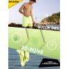 image:imageBRISIRA Mens Swim Trunks 5 Textured Ribbed amp Leopard Bathing Suit Compression Liner Board Shorts Beach Swimsuit Quick DryTendergreenstripes