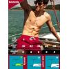 image:imageBRISIRA Mens Swim Trunks 5 Textured Ribbed amp Leopard Bathing Suit Compression Liner Board Shorts Beach Swimsuit Quick DryWinered Leopard