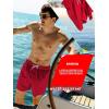 image:imageBRISIRA Mens Swim Trunks 5 Textured Ribbed amp Leopard Bathing Suit Compression Liner Board Shorts Beach Swimsuit Quick DryWinered Leopard