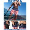 image:imageBRISIRA Mens Swim Trunks 9 Compression Liner Long Board Shorts Swim Shorts Bathing Suit Swimsuit Beach AntiChafe Quick DryAmerican Flag