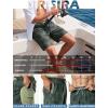 image:imageBRISIRA Mens Swim Trunks 9 Compression Liner Long Board Shorts Swim Shorts Bathing Suit Swimsuit Beach AntiChafe Quick DryArmy Green Leaves