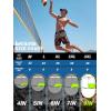 image:imageBRISIRA Mens Swim Trunks 9 Compression Liner Long Board Shorts Swim Shorts Bathing Suit Swimsuit Beach AntiChafe Quick DryBlack Leaf Stripes