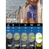 image:imageBRISIRA Mens Swim Trunks 9 Compression Liner Long Board Shorts Swim Shorts Bathing Suit Swimsuit Beach AntiChafe Quick DryBlue Floral Leaves