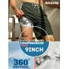 image:imageBRISIRA Mens Swim Trunks 9 Inch Long Board Shorts with Compression Liner SideampCargo Pockets Bathing Suit Beach Quick DryArmycoconut Tree