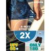 image:imageBRISIRA Mens Swim Trunks 9 Inch Long Board Shorts with Compression Liner SideampCargo Pockets Bathing Suit Beach Quick DryBlackblue Tropical
