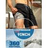 image:imageBRISIRA Mens Swim Trunks 9 Inch Long Board Shorts with Compression Liner SideampCargo Pockets Bathing Suit Beach Quick DryBlackcamouflage