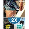 image:imageBRISIRA Mens Swim Trunks 9 Inch Long Board Shorts with Compression Liner SideampCargo Pockets Bathing Suit Beach Quick DryBlackgreen Leaf