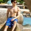 image:imageBRISIRA Mens Swim Trunks Bathing Suit 9 Inch Inseam Compression Liner Beach Long Board Shorts Swimsuit AntiChafe Quick DryBlackblue Stripe