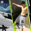 image:imageBRISIRA Mens Swim Trunks Bathing Suit 9 Inch Inseam Compression Liner Beach Long Board Shorts Swimsuit AntiChafe Quick DryBlackgradientpalmtree