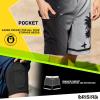 image:imageBRISIRA Mens Swim Trunks Bathing Suit 9 Inch Inseam Compression Liner Beach Long Board Shorts Swimsuit AntiChafe Quick DryBlackgradientpalmtree