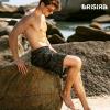 image:imageBRISIRA Mens Swim Trunks Bathing Suit 9 Inch Inseam Compression Liner Beach Long Board Shorts Swimsuit AntiChafe Quick DryBlackgray Flower