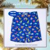 image:imageBRISIRA Mens Swim Trunks Bathing Suit 9 Inch Inseam Compression Liner Beach Long Board Shorts Swimsuit AntiChafe Quick DryBlue Dinosaur