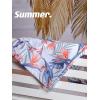 image:imageBRISIRA Mens Swim Trunks Bathing Suit 9 Inch Inseam Compression Liner Beach Long Board Shorts Swimsuit AntiChafe Quick DryWhite Tropical Leaves