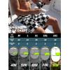 image:imageBRISIRA Mens Swim Trunks Bathing Suit 9 Inch Inseam Compression Liner Long Board Shorts Beach Swimsuit Swimwear Quick DryBlackwhite Blocks