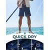image:imageBRISIRA Mens Swim Trunks Bathing Suit 9 Inch Inseam Compression Liner Long Board Shorts Beach Swimsuit Swimwear Quick DryDarkblue Palm
