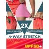 image:imageBRISIRA Mens Swim Trunks Bathing Suit 9 Inch Inseam Compression Liner Long Board Shorts Beach Swimsuit Swimwear Quick DryOrangegradient Stripe