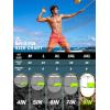 image:imageBRISIRA Mens Swim Trunks Bathing Suit 9 Inch Inseam Compression Liner Long Board Shorts Beach Swimsuit Swimwear Quick DryOrangegradient Stripe