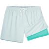 image:imageBRISIRA Mens Swim Trunks 5 Textured Ribbed amp Leopard Bathing Suit Compression Liner Board Shorts Beach Swimsuit Quick DryLightblue Leopard