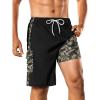 image:imageBRISIRA Mens Swim Trunks 9 Inch Long Board Shorts with Compression Liner SideampCargo Pockets Bathing Suit Beach Quick DryBlackcamouflage