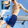image:imageBRISIRA Mens Swim Trunks Bathing Suit 5 Inch Inseam Compression Liner Beach Swim Shorts Swimwear Quick Dry Zipper PocketBlue Gradient