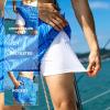image:imageBRISIRA Mens Swim Trunks Bathing Suit 5 Inch Inseam Compression Liner Beach Swim Shorts Swimwear Quick Dry Zipper PocketBlue Ripple
