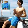 image:imageBRISIRA Mens Swim Trunks Bathing Suit 5 Inch Inseam Compression Liner Beach Swim Shorts Swimwear Quick Dry Zipper PocketBlue Ripple