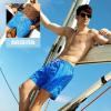image:imageBRISIRA Mens Swim Trunks Bathing Suit 5 Inch Inseam Compression Liner Beach Swim Shorts Swimwear Quick Dry Zipper PocketBlue Ripple