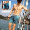 image:imageBRISIRA Mens Swim Trunks Bathing Suit 5 Inch Inseam Compression Liner Beach Swim Shorts Swimwear Quick Dry Zipper PocketBluegradient Stripes