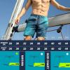 image:imageBRISIRA Mens Swim Trunks Bathing Suit 5 Inch Inseam Compression Liner Beach Swim Shorts Swimwear Quick Dry Zipper PocketBluegradient Stripes