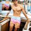 image:imageBRISIRA Mens Swim Trunks Bathing Suit 5 Inch Inseam Compression Liner Beach Swim Shorts Swimwear Quick Dry Zipper PocketIcecream Drip