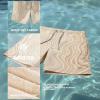 image:imageBRISIRA Mens Swim Trunks Bathing Suit 5 Inch Inseam Compression Liner Beach Swim Shorts Swimwear Quick Dry Zipper PocketKhaki Ripple