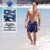 image:imageBRISIRA Mens Swim Trunks 5 Inch Quick Dry Bathing Suit with Compression Liner Beach Swimsuit Board Shorts PocketsBlue Flamingo