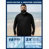 image:imageBRISIRA Mens Big amp Tall Fishing Shirts UPF 50 Sun Hoodie Cooling Lightweight Rash Guard Soft Long Sleeve with ThumbholesBlack