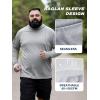 image:imageBRISIRA Mens Big amp Tall Fishing Shirts UPF 50 Sun Hoodie Cooling Lightweight Rash Guard Soft Long Sleeve with ThumbholesHeather Grey